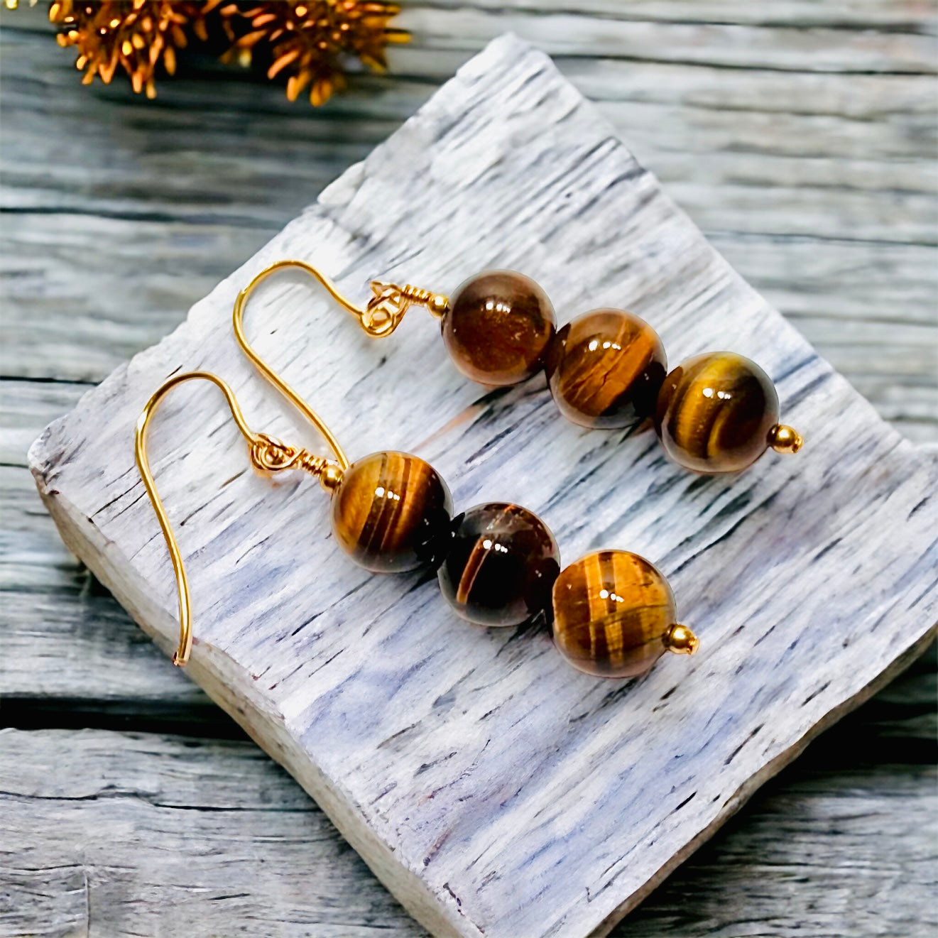 Stud Earrings Tiger Eye Stone Double Ball For Women Black Sphere Minimalist  Simple Elegant Jewelry In From Redhairedate, $9.56 | DHgate.Com
