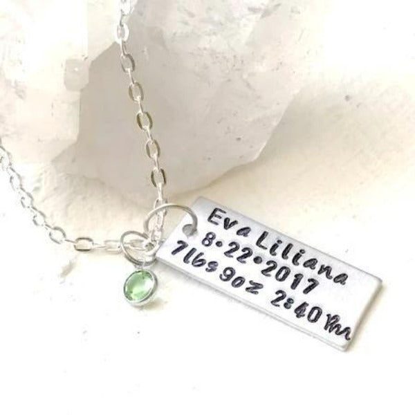 Personalized New Baby Gift - Hand Stamped Trinkets