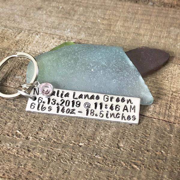 Personalized gift for new mom - Hand Stamped Trinkets