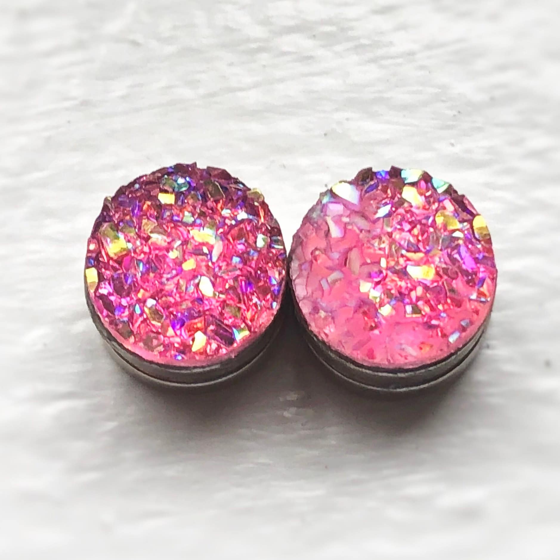 Silver Plated Pink Signity Studded Studs – Sanvi Jewels