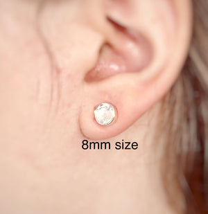 Silver keloid pressure earring • Magnetic earrings for keloids jewelry gift • Keloid magnetic earring pair clip on clip earrings