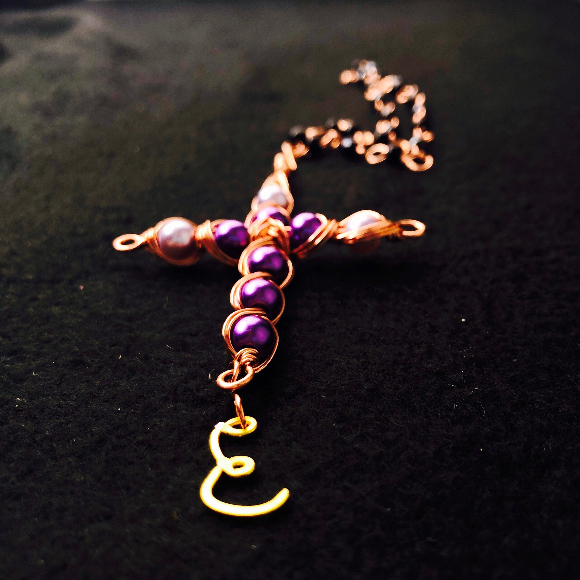Handmade rosary crucifix for rosary beaded chain • Rose gold rosary chain cross rosary beads • Crucifix catholic rosary • Prayer beads