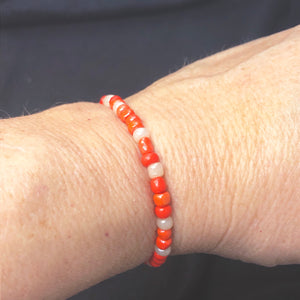 48 Colors • Handmade beaded bracelet femme, red carnelian bracelet zen gemstone, Choose your birthstone or favorite color!