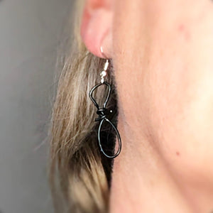 Barbed wire earrings enjoy grunge jewelry • Aesthetic earrings dangle • Men’s dangle earrings • Unusual drop earrings for men