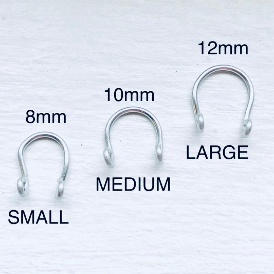 Cheap A Dainty Fake Faux Septum Ring Stainless Steel 14k Filled 20 Gauge  8mm In Diameter | Joom