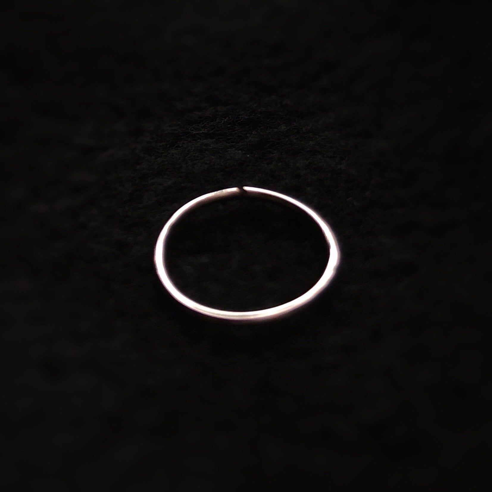 Fake clip on nose ring ultra thin cartilage hoop, No piercing needed