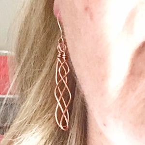 Handcrafted Hammered Celtic Weave Earrings