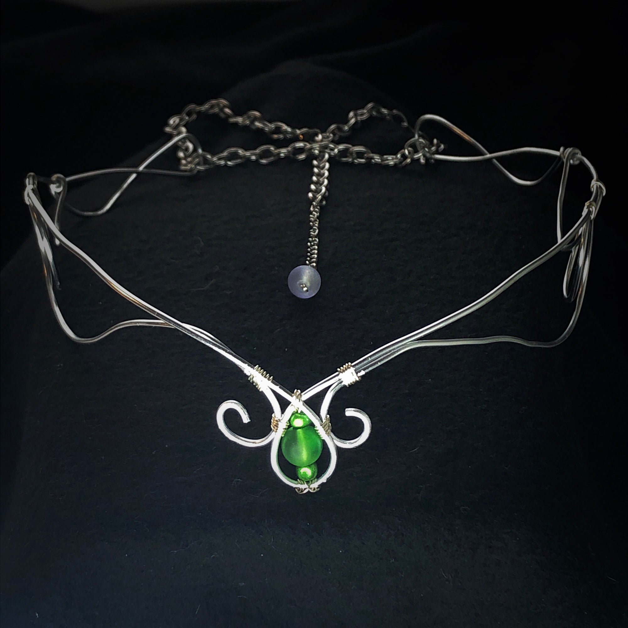 Personalized mermaid crown tiara diadem circlet • Adjustable fairycore elven crown headdress • Fairy core elf crown larp accessories
