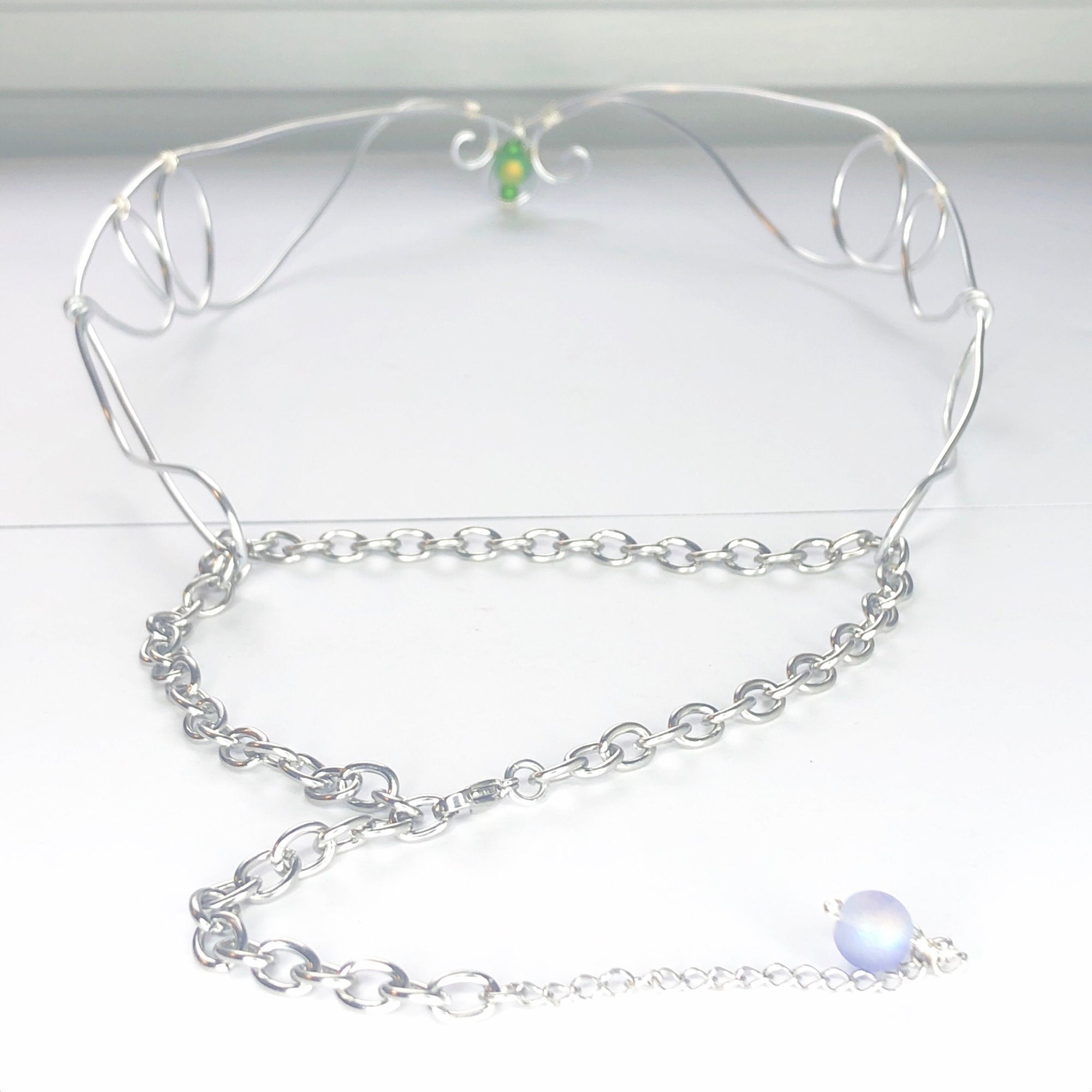 Personalized mermaid crown tiara diadem circlet • Adjustable fairycore elven crown headdress • Fairy core elf crown larp accessories