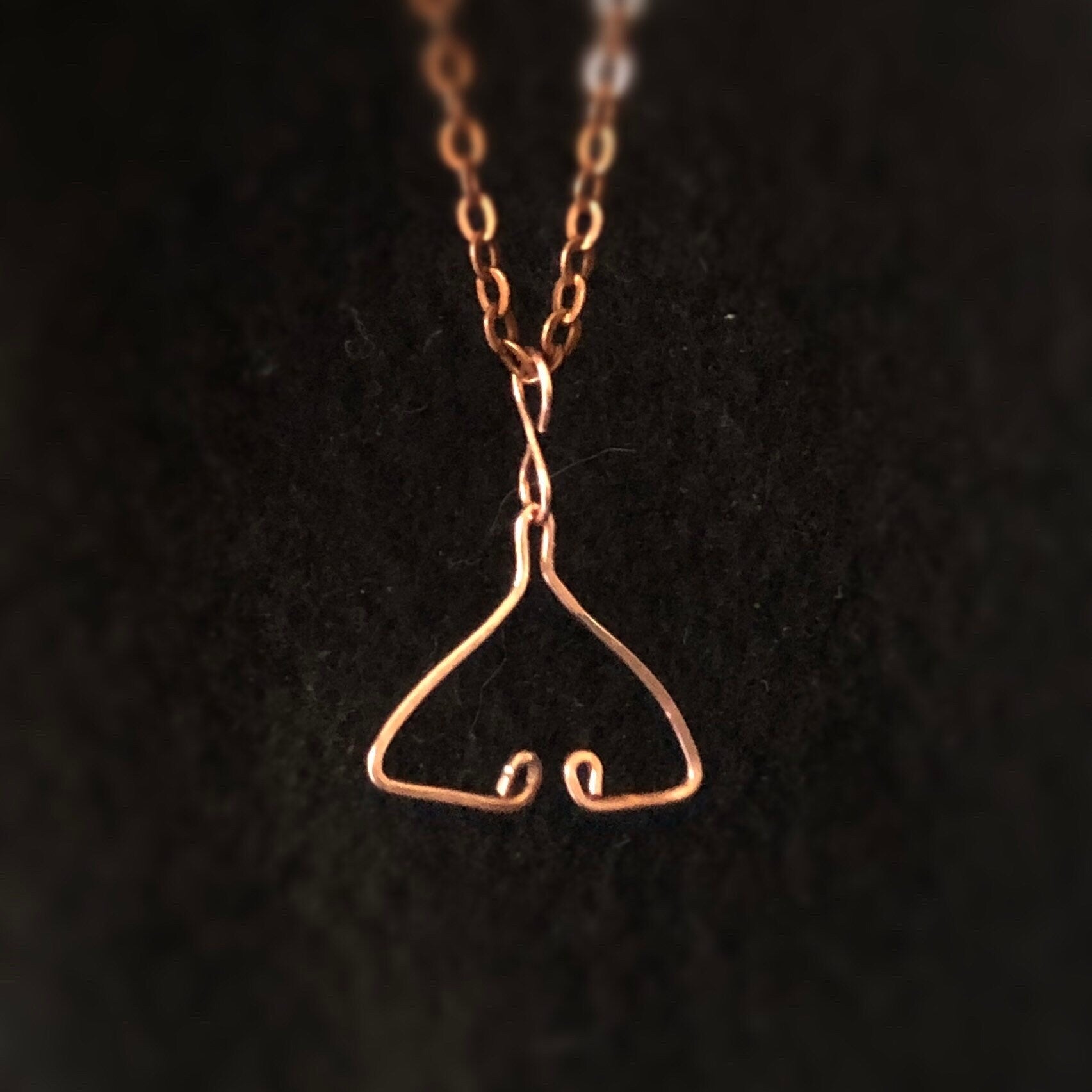 Nautical Orca whale tail, Rose gold fish pendant ring holder necklace, Killer whales fish necklace, Native American protection amulet