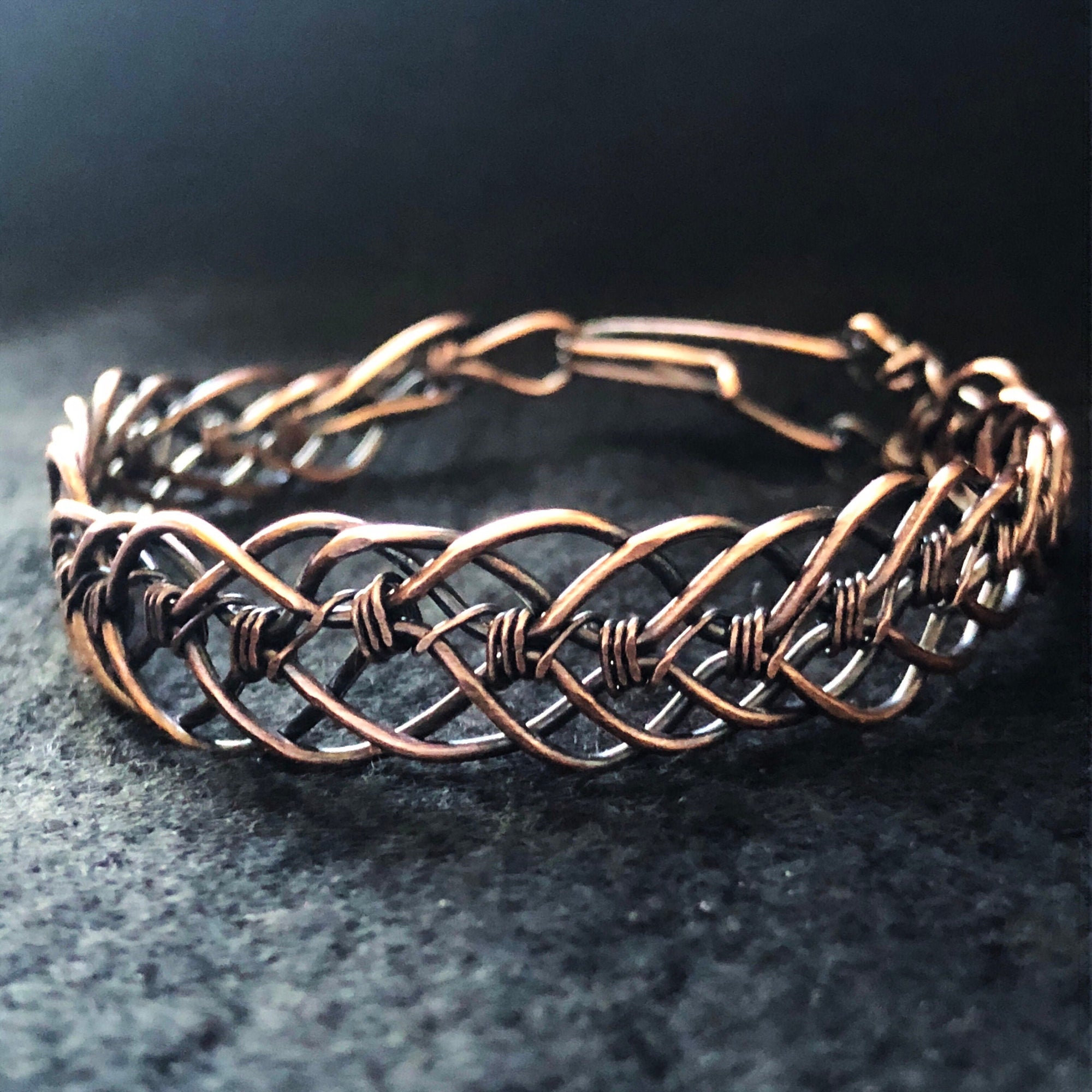 Unisex silver weave braided bracelet