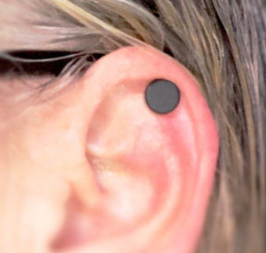 Black Magnetic Keloid Earrings 8mm 10mm 12mm 15mm 19mm 25mm