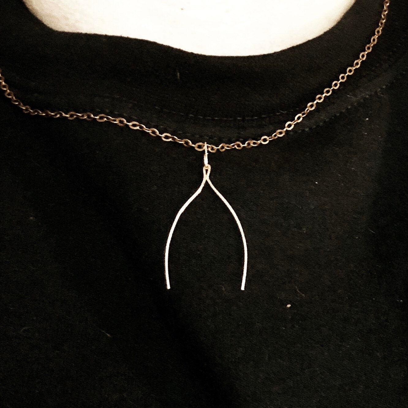 Wishbone Amulet Necklace - Baublebible.com