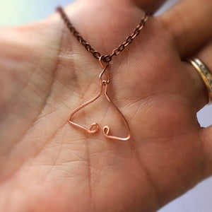 Nautical Orca whale tail, Rose gold fish pendant ring holder necklace, Killer whales fish necklace, Native American protection amulet