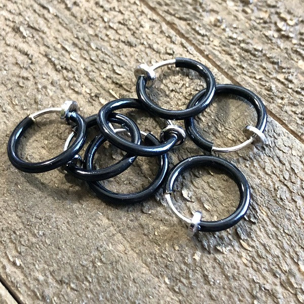 Silver Fake Nose Ring Hoop Set